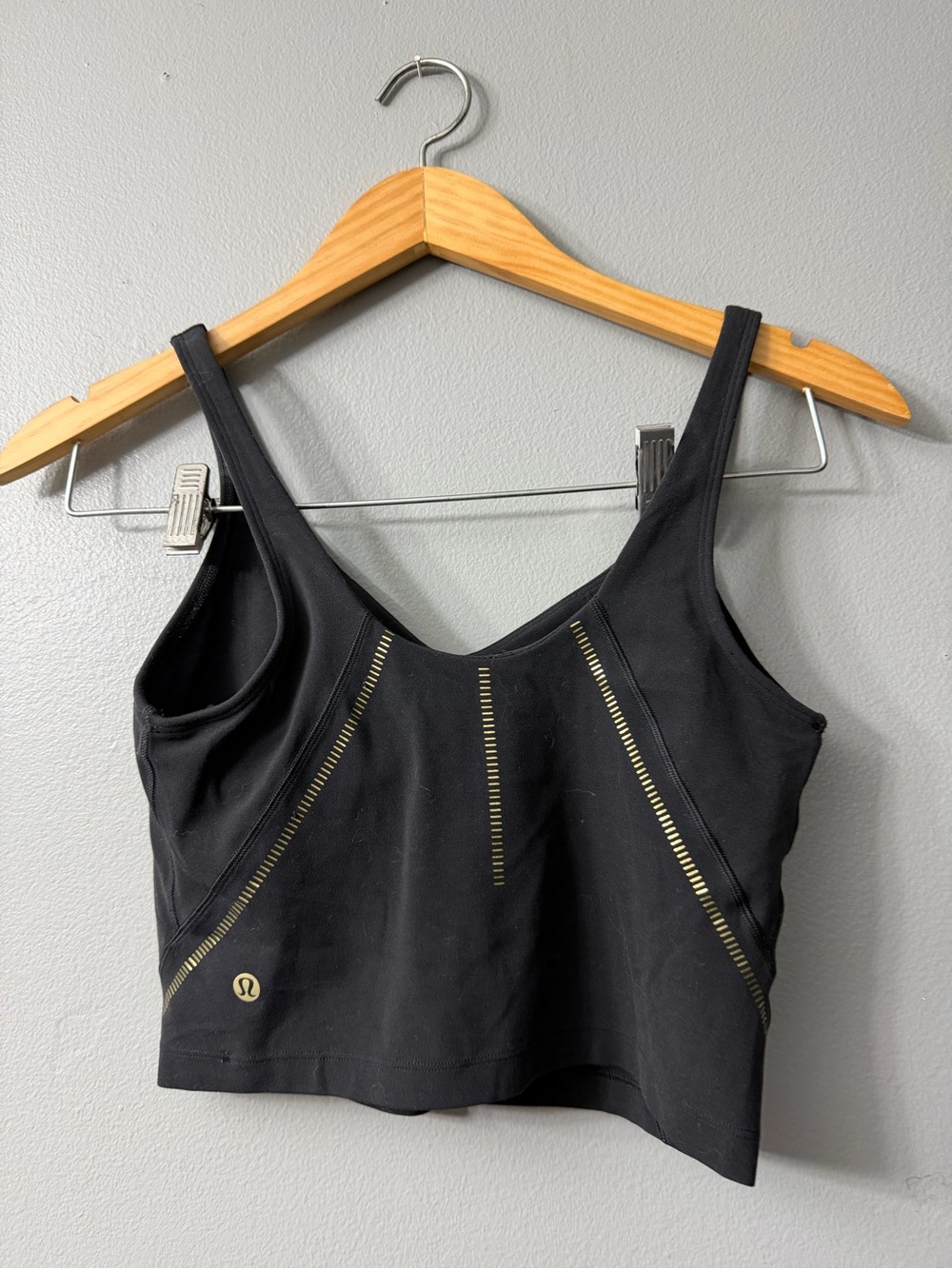 Lululemon black align gold tank 6